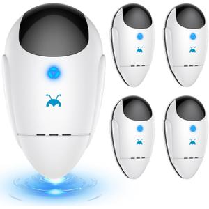 Neatmaster 2026 Upgraded Ultrasonic Repeller Pest & Insect Indoor Repeller, Pest Control for Roach, Rodent, Bugs, Mosquito, Mice, Spider, Ant, Electronic Plug in Mouse Repellent, 4 Packs