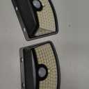 Aootek New Solar Motion Sensor Lights 120 LEDs with Lights Reflector,270 Wide Angle, IP65 Waterproof, Step Lights for Front Door, Yard, Garage, Deck (Black, Daylight White, 2-Pack)