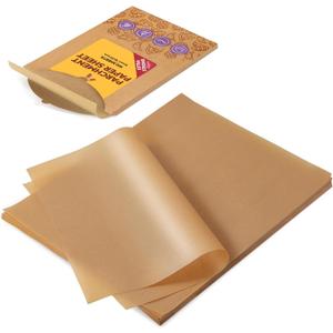 Katbite 16x24 Inch Parchment Paper Sheets, 100Pcs Non-Stick Precut Baking Parchment, Unbleached Parchment Paper for Baking, Cooking, Grilling, Frying and Steaming, Full Sheet Baking Pan Liners (16x24-100)