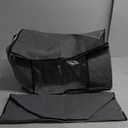 2Pcs Zippered Storage Bag for Closet King Comforter, pillow, quilt, bedding, Clothes, Blanket Organizers with Large Clear Window & Carry Handles Space Saver