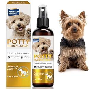 VERDORIA Potty Training Spray for Dogs - Helps Guide Dogs to Pee Pads or Designated Areas, Solving Improper Elimination Habits in Dogs for Indoor & Outdoor Use, 120ML