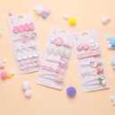 3 pack Hair Clips for Girl and Women 2.36 inch Fashion Hair Clips Set Pearl Acrylic Resin Hair Accessories for Thick Hair