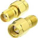 Superbat SMA Male to SMA Female Bulkhead RF Coaxial Cable RG8X Cable 15ft + 3pcs RF Coax SMA Adapter Kit for SDR Antenna Ham Radio,3G 4G LTE Antenna,ADS-B,GPS etc.