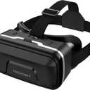 TECKNET VR Headset for Phone, Virtual Reality Headsets with HD 110FOV Anti-Blue Light Lenses & Adjustable Gears, 3D VR Headset for Kids Compatible iPhone Samsung Android 4.7-7.2" - Black