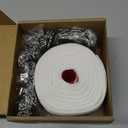 Curtain Pleat Tape, 5.5 Yards Pleater Curtains Tape with 25 Pcs Stainless Steel Pleater Hooks with 4 Prongs, Pinch Pleat Curtain Drapes Tape for Handmade DIY Pleated Curtain (5.5 Y / 5 Meters)