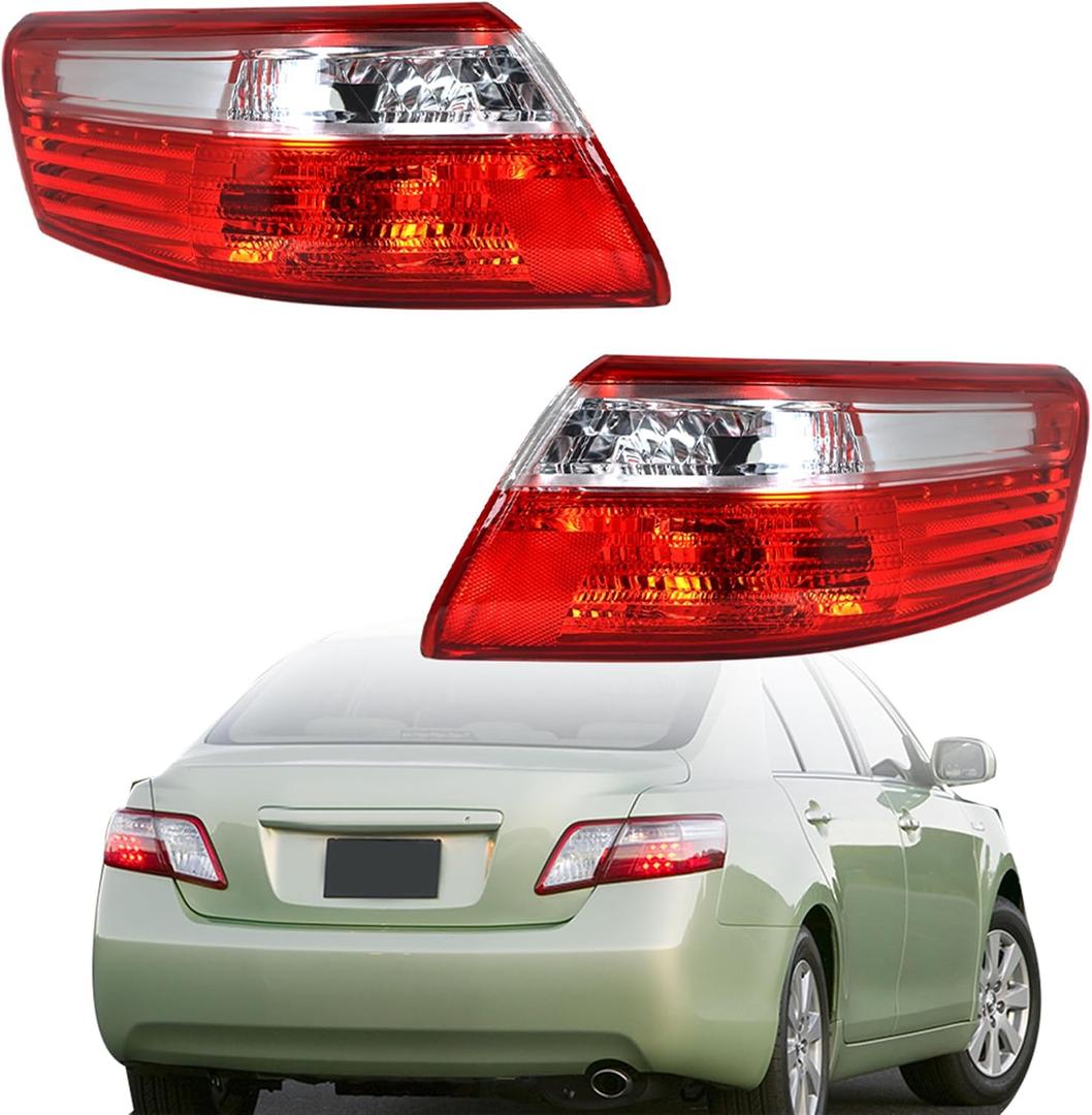 1 Pair Passenger and Driver Tail Lights Replacement for Toyota Camry 2007-2009 Tail Lamp 8155006240 8155133340