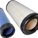 P827653 P829332 Air Filter Kit fit for Donaldsonn Bobcat 6666375 6666376, for Kubota 59800-26110 3A111-19130, for John Deere AP33330 AP33331, for Toro 108-3814 108-3816 (P827653 P829332)