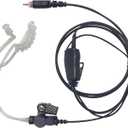 WODASEN CLP1010e Earpiece CLP1080e Earpieces Acoustic Tube Radio Ear Piece Headset with Mic PTT Compatible with Motorola CLP 1010e CLP 1080e CLP107e CLP1040e CLP1083e CLP446e CLPe446 CLPe Plus