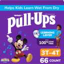 Pull-Ups Boys' Potty Training Pants, Size 3T-4T, 66 Count
