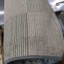 Loloi Chris Loves Julia Calvin Collection CLV-01 Blue/Ivory 7'-10" x 10' Area Rug Checkered Neutral Soft Living Room Bedroom Carpet