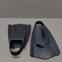 Arena Unisex Adult Powerfin Pro II Swim Training Fins Men and Women Silicone Short Blade Flippers Left/ Right Customized, Black, Size 4.5-5.5
