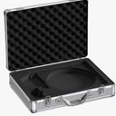 Starlink Mini Case, Aluminum Alloy Travel Suticase with Precision Form for Starlink Mini Dish, Kickstand, Pipe Adapter and Accessories