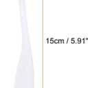 PATIKIL Blending Brushes for Crafts, 15 Pcs 4# Plastic Ink Blending Brushes Tool for Card Making Painting Card Making Stamping, White(White Hair)