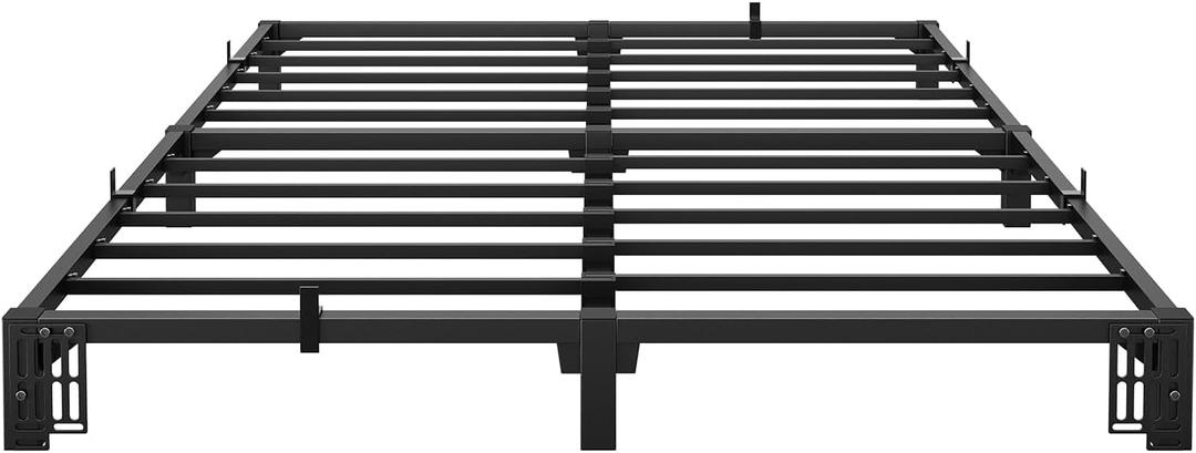 Metal Bed Frame Full Size 6 inch Low Profile Platform Bed Frame, Steel Slat Support, Easy Assembly Bed Base for Bedroom and Home Use