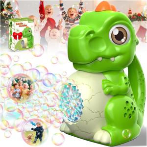 Dinosaur Bubble Machine for Kids: Light Up T-Rex 15,000 Bubbles/Min
Lightweight for Tiny Hands to Hold - Outdoor Bubble Toys with 5 oz Bubble Tank - Birthday Christmas Gift for Kids Ages 3-6
