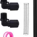 lasuroa 5pcs Pool Chlorinator Parts Compatible with Pentair Rainbow, Includes R172272 1/2" NPT 90-Degree Tube Fitting, R172091 5/8" OD Feeder Tube & R171097 Support Spring for Pentair 320/322
