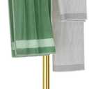 Hand Towel Holder, T-Shape Hand Towel Stand with Heavy Marble Base, Stainless Steel Towel Bar Rack for Bathroom Vanity, Kitchen Countertop, Gold