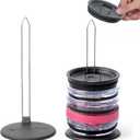 Revolutionary Tumbler Lid Organizer for Stanley, Yeti Cap Lids- Space-Saving Design - Slim Vertical Storage for Up to 10 Lids , Clutter-Free Kitchen Cabinets and Countertops Organization