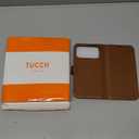 TUCCH Wallet Case for iPhone 17 Pro Max (6.9") 2025, 4 Card Slots | RFID Blocking | Stand | PU Leather | Magnetic Closure | Protective Flip Folio Cover | Shockproof TPU Shell | Brown