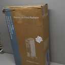 Dumos Oil Filled Radiator Heater with Adjustable Thermostat, 1500W Oil Space Heater for Indoor Use, Portable, 22inch Bright Black