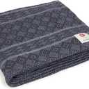 Manduka Yoga Cotton Blanket - Yoga Prop and Accessory, Roll, Fold, Stack to Support, Made of Cotton, 68 inch (172cm), Thunder Grey