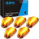 KDM Clear Lens Led Cab Roof Top Marker Lights assembly Fit for 2014-2023 Dodge Ram ProMaster 1500 2500 3500 Pick up Truck Van,Mounted Running Clearance Lamp Bright Amber Light,5Pcs Pack