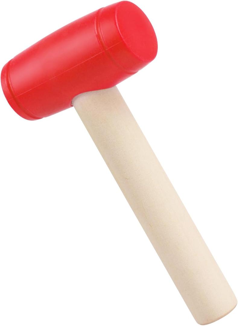 1Pcs Toy Hammer Simulation Wooden Hammers Plastic Toddler Hammer SmallPortable Kids Maintenance Tools Toys Pretend Fake Mallet Hammers for Boys Girls