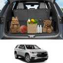 Karltys Envelope Style Cargo Net for 2018-2024 2025 Chevy Traverse Accessories, Elastic Rear Trunk Mesh Cargo Net for Traverse Heavy Duty Nylon Mesh Storage Netting with Metal Hooks