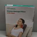 Snailax Back Massager with Heat for Lower Back & Neck Pain Relief, Deep Tissue Shiatsu Massage Pillow with Fixed 3D Kneading Nodes for Back Neck, Chair Massager as Gift for Mom & Dad Women & Men