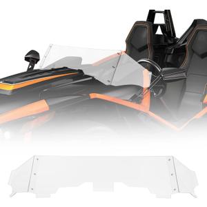 KEMIMOTO Front Windshield Compatible with Polaris Slingshot S SL SLR R GT LE 2015-2026, Scratch Resistant Hard-Coated Polycarbonate Wind Deflector Replace #2882154 Accessories