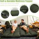 Tuphen Cot Mattress Pad-Cot Pads for Camping, Cot Mattress Topper, Camping Mattress Sleeping Pad 75"x30" Soft Lightweight Quilted Pads for Camp Cot/RV Bunk/Narrow Twin Beds
