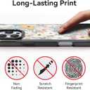 Bouvardia for iPhone 16 Pro Max Case, Cute Design for Women & Girls, Protective & Aesthetic, Floral Theme - Flowers Blossoming (Gray Bumper)