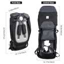 Baby Shoulder Carrier Baby Hiking Backpack Carrier with Rain Cover Sun Shade for Child Safe Backrest and Toddler Ergonomic Seat Holds 40 Pound for Children Between 6 Months-3 Years Old Babies