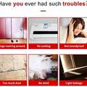Door Draft Stopper, 36 Length Cuttable Weather Stripping Door Seal, Strong Adhesive Door Sweep for Exterior and Interior Doors (2, White)