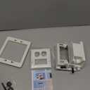 TVBU505-1 Recessed Outlet Box, Recessed Electrical Box for Wall Mount TV, Outlet Mounting Box for New Construction&Retrofit Projects, Wall Outlet Box with Duplex & Decorator Style Covers,2-Gang