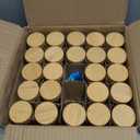 NETANY 24 Pcs Glass Spice Jars with Bamboo Lids, 4 oz Glass Jars with Minimalist Farmhouse Spice Labels Stickers, Collapsible Funnel, Seasoning Storage Bottles for Spice Rack, Cabinet, Drawer