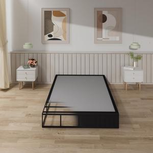 Tyndall 10 Inch Full Size Box Spring, Heavy Duty Metal Box Spring for Full Bed Mattress Foundation with Fabric Cover, Noise-Free, Non Slip, Easy Assembly