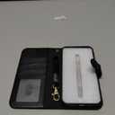 OCASE for iPhone 17 Pro Max Detachable Wallet Case with Card Holder, 2 in 1 PU Leather Flip Folio with RFID Blocking Stand Wrist Strap Shockproof Phone Cover 6.9 Inch 2025, Black