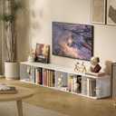 2 Cube Organizer Bookshelves DIY Variable Stackable Cube Storage Organizer for Kid Bedroom,Living Room,Small Bookshelf White