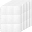 9 Pocket Card Sleeves for 3 Ring Binder, 36 Pack Double-Sided Trading Card Pages for Sports and Game Cards, Baseball Card Sleeves for Collectors.