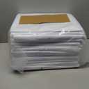 VidaFete Round Tablecloth 132inch 10 Pack Polyester Table Cloth, Stain Wrinkle Resistant Polyester Dining Table Cover for Kitchen Dinning Party Wedding Rectangular Tabletop Buffet Decoration(White)