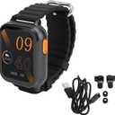 Watch, Smart Watch with Earbuds, NFC 2 in 1 Fitness Smartwatch, Multi Sports Modes, HD Touchscreen, Suitable for (Black)