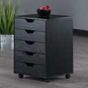 Winsome Halifax 5-Drawer Storage Cabinet, Black (20519)
Stylish & Functional Home Storage Cabinet for Filing, Kitchen Organization, Moveable Furniture for Office, Dorms, Apartments