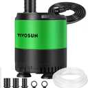 VIVOSUN 660 GPH 35W Submersible Water Pump, with Adjustable Water Flow, 4.9ft Tubing, Additional Ceramic Shaft, and Outlet Adapters, for Fish Tanks, Aquariums, Hydroponics, Fountains