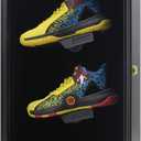 Memorabilia Sports Shoes Display Frame Case Lockable Wall Mount Wooden Cleat Sneaker Cabinet Storage Shelves Box for Football Basketball Sports Shoes Display with Anti-Fade UV Protection Acrylic Door