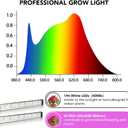 GooingTop Grow Light 100W 6000K, Super Bright White Desktop Clip Plant Lamp for Seedlings Succulents Seeds Starting Indoor Plants Growing,Bendable Gooseneck & Timer 4 8 12 H
