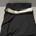 Farmhouse Shower Curtain Linen Button Woven Fabric Country Rustic Western, Cream & Black 72" W x 72" L