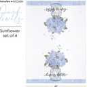 4 Pcs Blue Spring Hydrangeas Kitchen Towels, 27.5x20 Inch Watercolor Floral Decorative Kitchen Hand Towels, Summer Farmhouse Absorbent Dishcloth Fast Drying for Cooking (Hydrangeas)