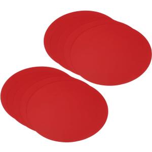 PATIKIL 5.9-inch Round Cardboard Paper, 50 Pcs Blank Disc Circles Slices for Party Decorations DIY Craft Arts Drawing Painting Writing, Red