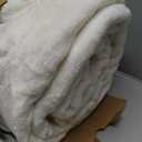 Bedsure GentleSoft Fleece Blankets Queen Size Cream - Bed Blanket Soft Lightweight Plush Fuzzy Cozy Luxury Microfiber, 90x90 inches